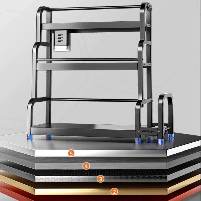 Tempero de cozinha multifuncional condimento utensílios de cozinha rack de armazenamento rack de armazenamento de 2-PJ20