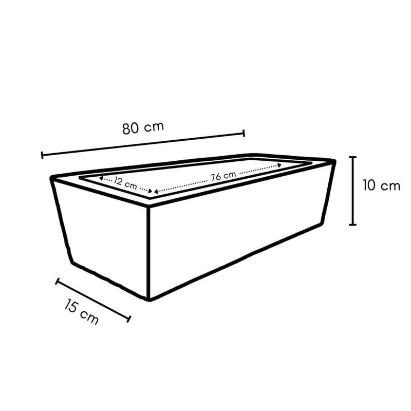 Kit com 2 Vasos Jardineira para Plantas com Prato